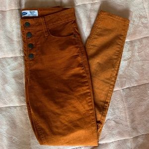 Burnt Organge Corduroy Jeans
